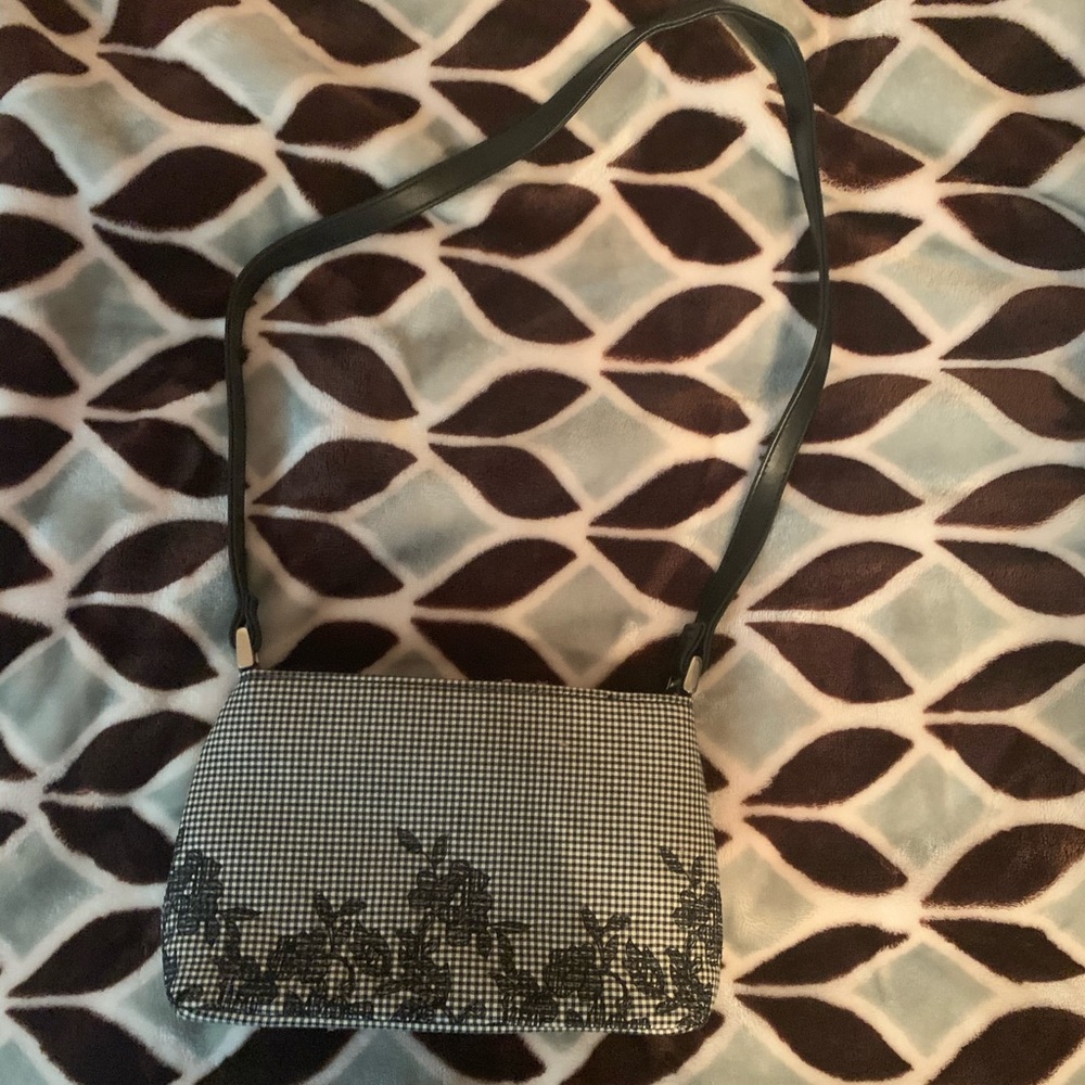 Cute black and white purse